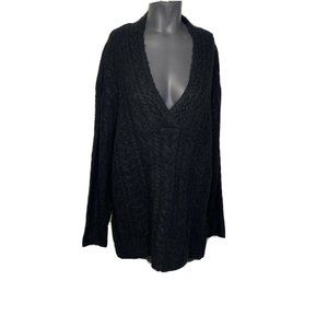Cloth by RD Black Chunky Knit Sweater Size L